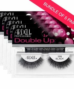 Ardell Double Up Lashes 208 (BUNDLE OF 5 PAIRS) Best Sellers