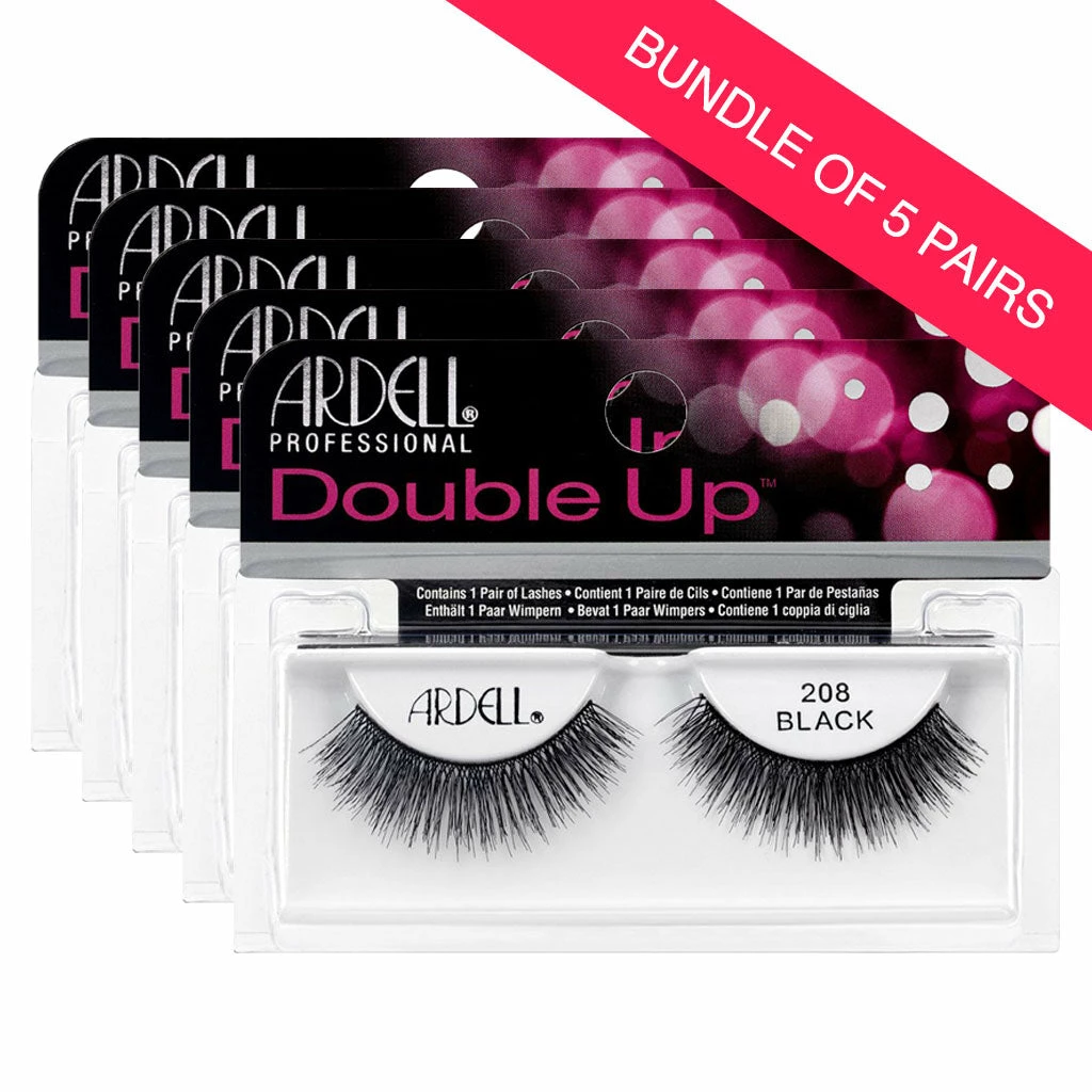 Ardell Double Up Lashes 208 (BUNDLE OF 5 PAIRS) Best Sellers 3 Ardell Double Up Lashes 208 (BUNDLE OF 5 PAIRS) Best Sellers