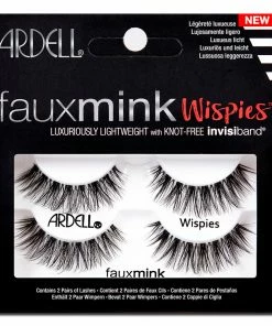Ardell Faux Mink Lashes Black Wispies Twin Pack