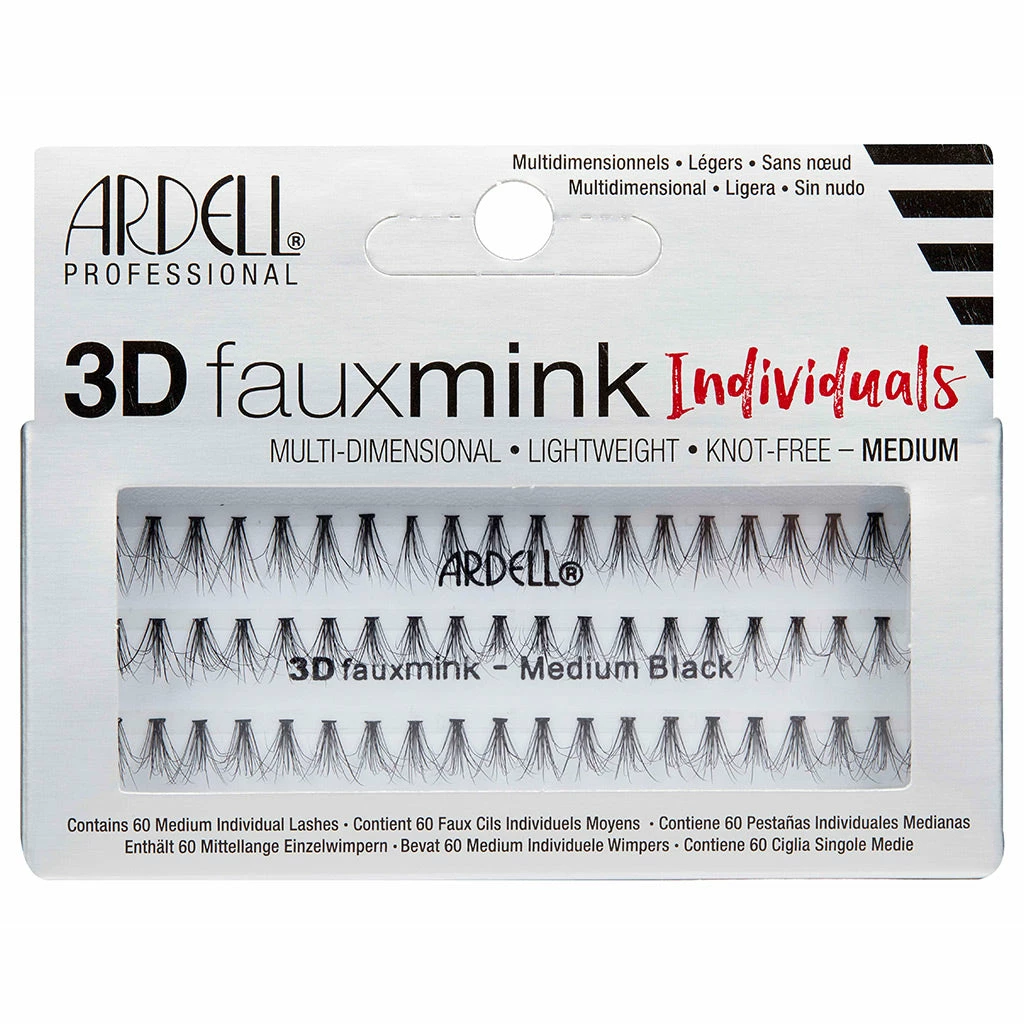 New Arrivals Ardell Lashes 3D Faux Mink Individuals - Medium Black 3 New Arrivals Ardell Lashes 3D Faux Mink Individuals - Medium Black