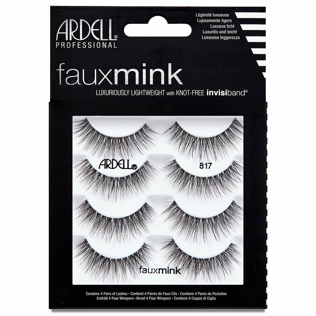 Ardell Faux Mink Lashes Black 817 Multipack (4 Pairs) 3 Ardell Faux Mink Lashes Black 817 Multipack (4 Pairs)