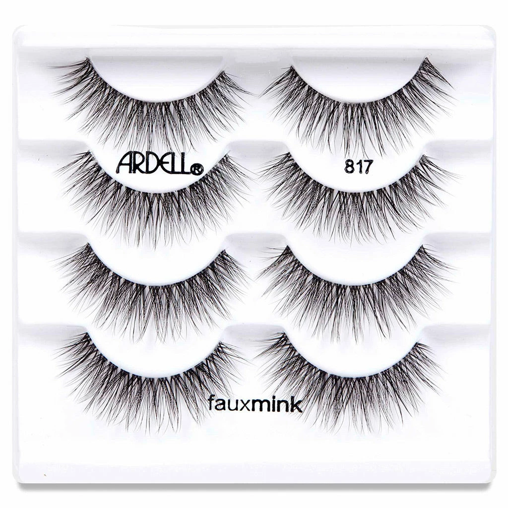 Ardell Faux Mink Lashes Black 817 Multipack (4 Pairs) 4 Ardell Faux Mink Lashes Black 817 Multipack (4 Pairs)