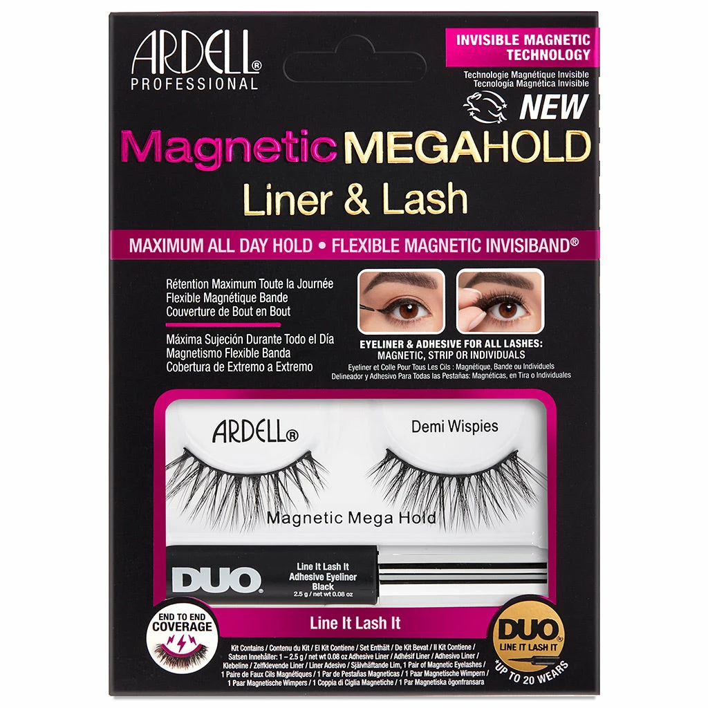 Ardell Magnetic Mega Hold Lashes Liner And Lash Kit - Demi Wispies New Arrivals 3 Ardell Magnetic Mega Hold Lashes Liner And Lash Kit - Demi Wispies New Arrivals