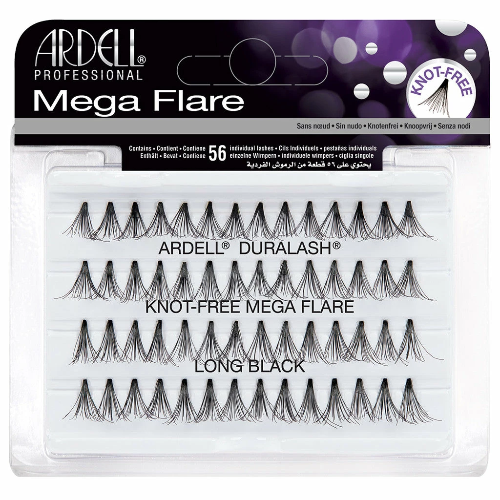 Ardell Mega Flare Individual Lashes - Long Black 3 Ardell Mega Flare Individual Lashes - Long Black