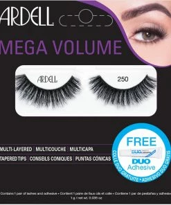 Ardell Mega Volume 250 Lashes Black (with DUO Glue)