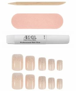 New Arrivals Ardell Nails Nail Addict French False Nails - French Glitter