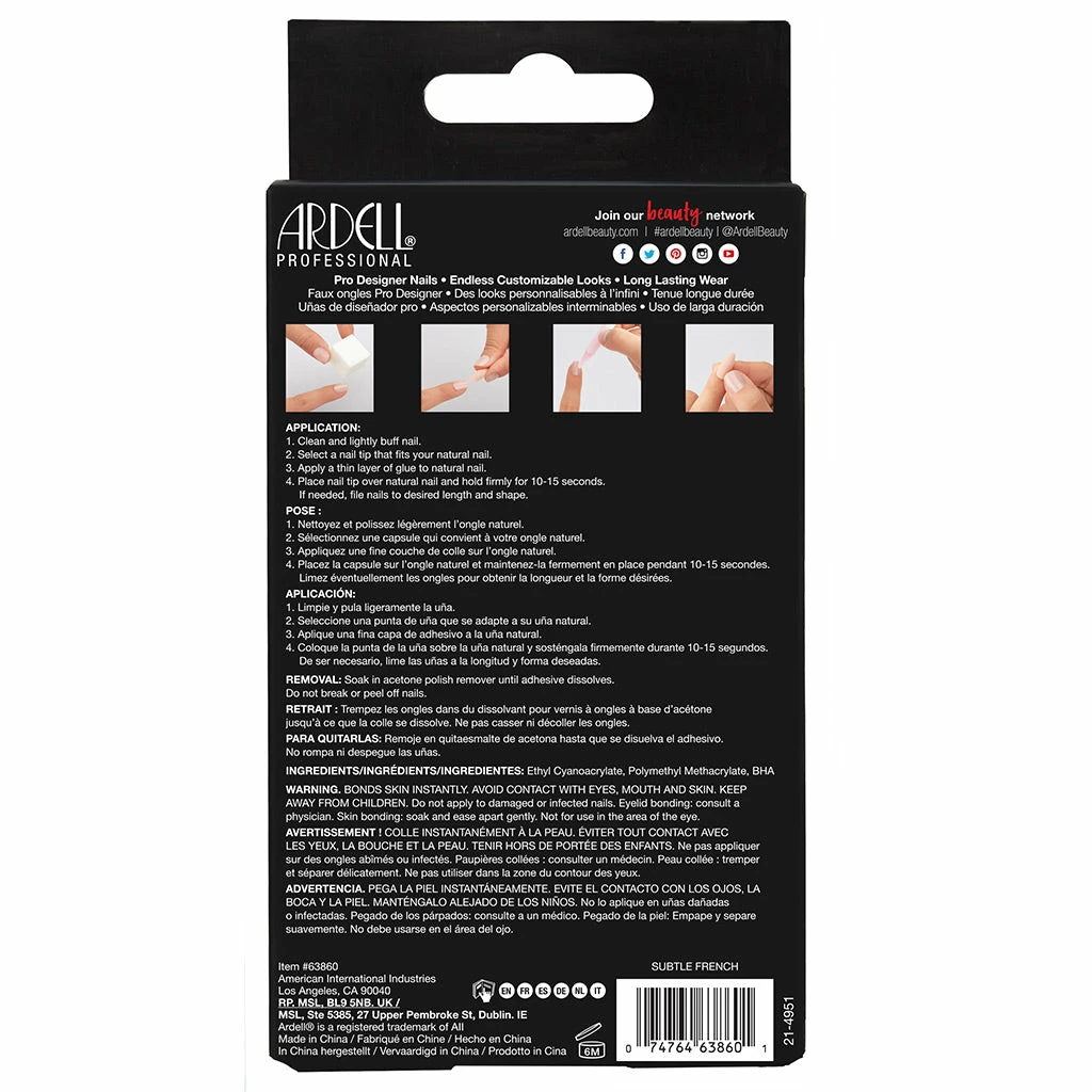 Ardell Nails Nail Addict French False Nails - Subtle French New Arrivals 6 Ardell Nails Nail Addict French False Nails - Subtle French New Arrivals
