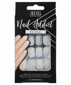 New Arrivals Ardell Nails Nail Addict Natural False Nails - Natural Squared