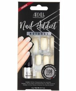 Ardell Nails Nail Addict Natural False Nails - Natural Squared (Multipack) New Arrivals