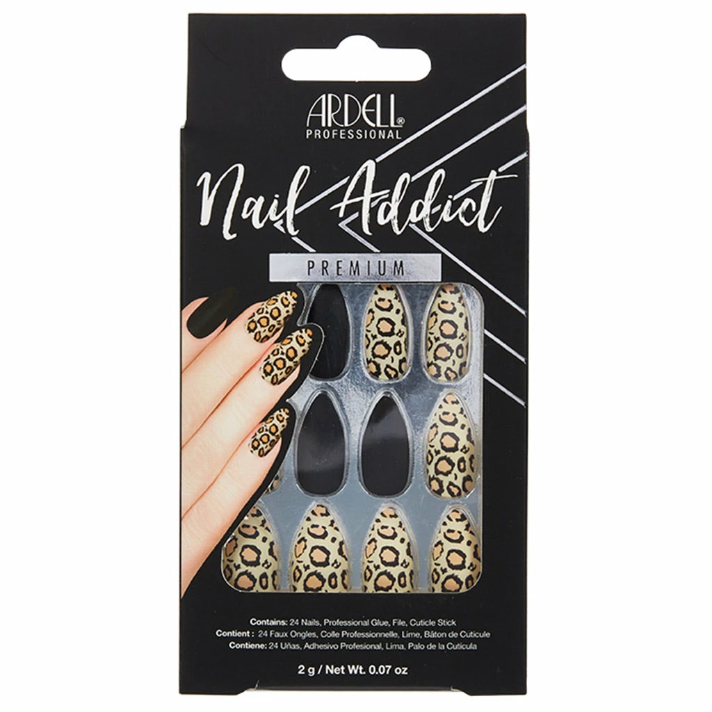 New Arrivals Ardell Nails Nail Addict Premium False Nails - Black Leopard 3 New Arrivals Ardell Nails Nail Addict Premium False Nails - Black Leopard