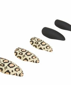 New Arrivals Ardell Nails Nail Addict Premium False Nails - Black Leopard