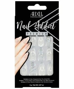 New Arrivals Ardell Nails Nail Addict Premium False Nails - Glass Deco