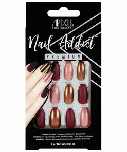 Ardell Nails Nail Addict Premium False Nails - Red Cateye