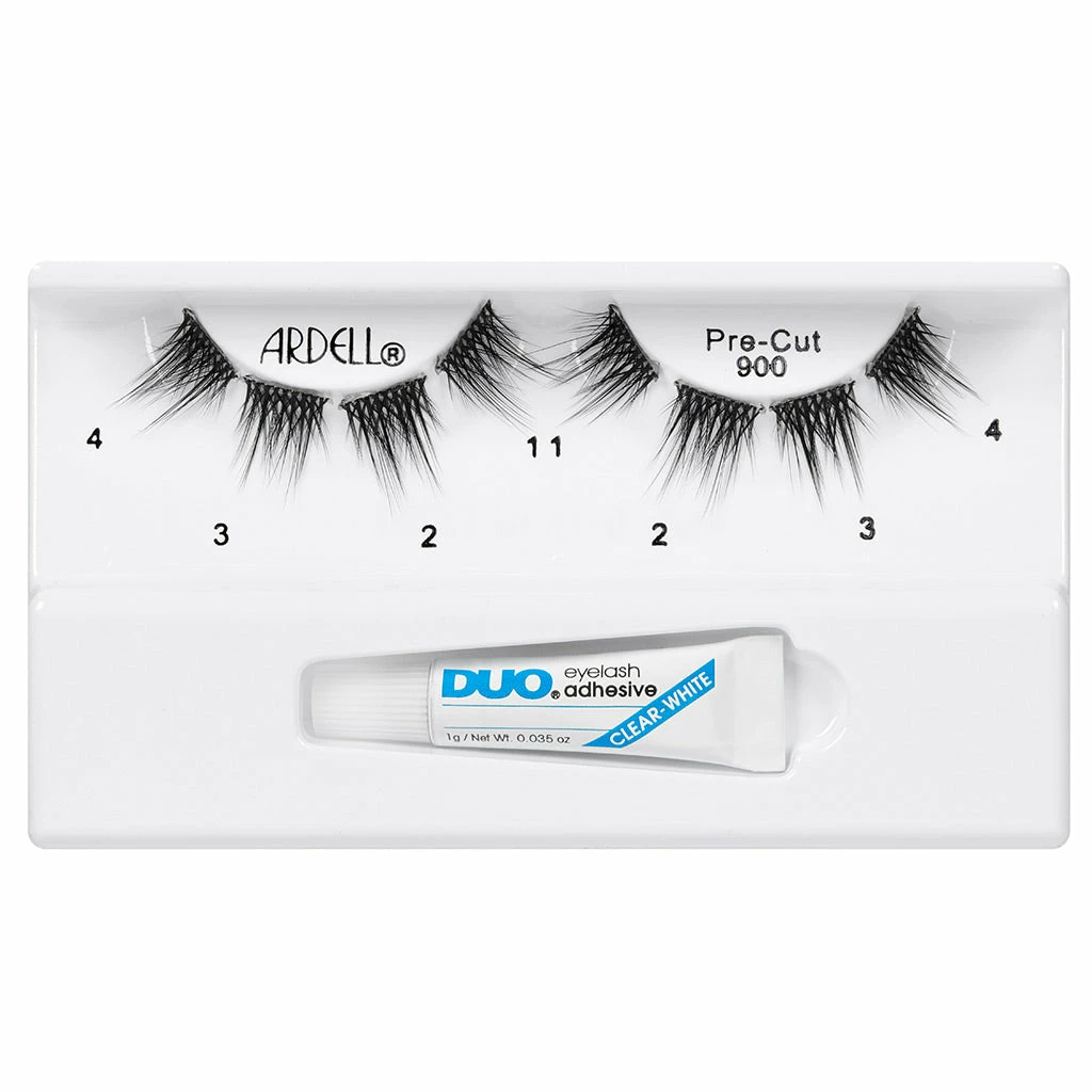 New Arrivals Ardell Pre-Cut Lashes Black (with DUO Glue) - #900 6 New Arrivals Ardell Pre-Cut Lashes Black (with DUO Glue) - #900