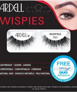 Ardell Wispies 701 Lashes Black (with DUO Glue)