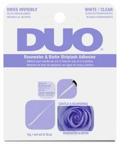 DUO Brush-on Rosewater & Biotin Strip Lash Adhesive White/Clear (5g)