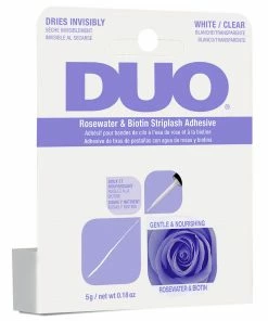 DUO Brush-on Rosewater & Biotin Strip Lash Adhesive White/Clear (5g)