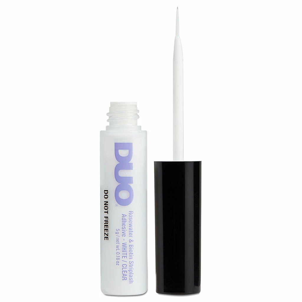 DUO Brush-on Rosewater & Biotin Strip Lash Adhesive White/Clear (5g) 6 DUO Brush-on Rosewater & Biotin Strip Lash Adhesive White/Clear (5g)