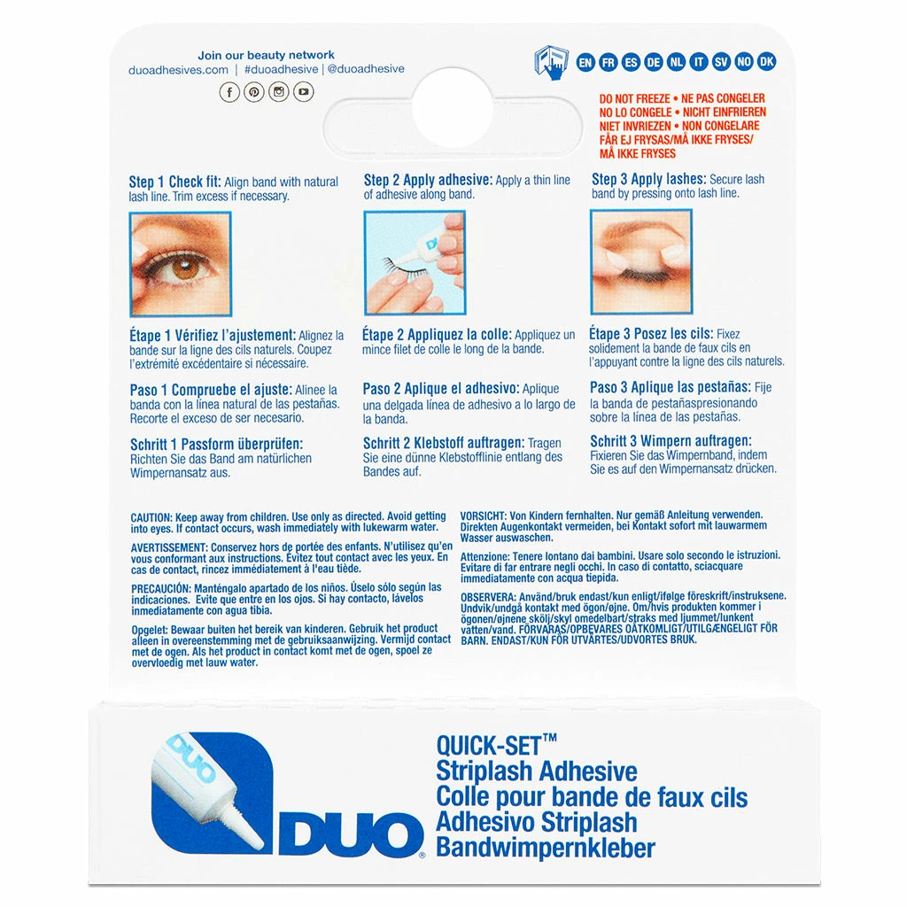 DUO Quick Set Strip Lash Adhesive Clear Tone (7g) 5 DUO Quick Set Strip Lash Adhesive Clear Tone (7g)