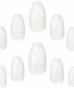 Elegant Touch False Nails Coffin Long Length - Bare