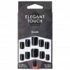 New Arrivals Elegant Touch False Nails Square Short Length - Black