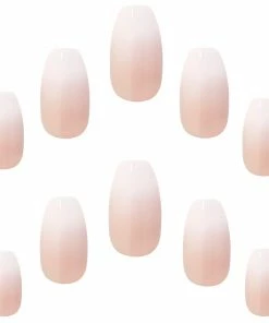 Elegant Touch False Nails Squoval Short Length - French 114