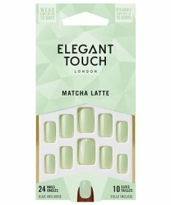 Elegant Touch False Nails Squoval Short Length - Matcha Latte