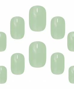Elegant Touch False Nails Squoval Short Length - Matcha Latte