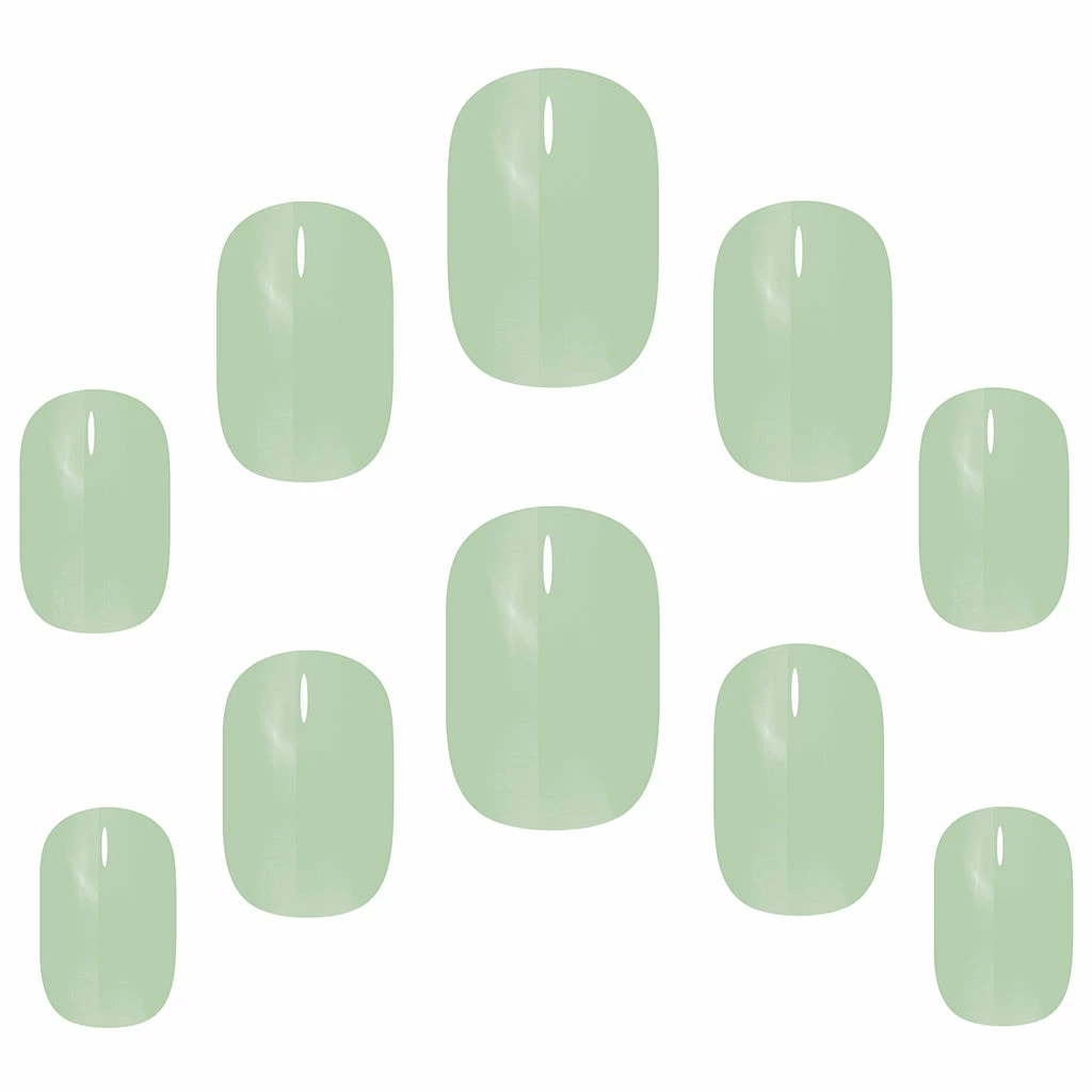 Elegant Touch False Nails Squoval Short Length - Matcha Latte 4 Elegant Touch False Nails Squoval Short Length - Matcha Latte
