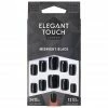 Elegant Touch False Nails Squoval Short Length - Midnight Black New Arrivals