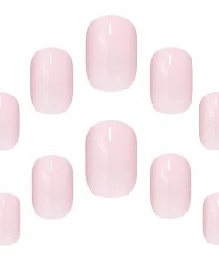 Elegant Touch False Nails Squoval Short Length - Think Pink New Arrivals