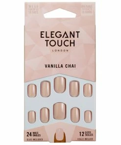 Elegant Touch False Nails Squoval Short Length - Vanilla Chai New Arrivals