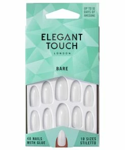 Elegant Touch False Nails Stiletto Long Length - Bare New Arrivals
