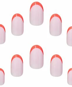 Elegant Touch Luxe Looks False Nails Oval Medium Length - Hot Tip New Arrivals