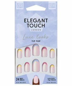Elegant Touch Luxe Looks False Nails Oval Medium Length - Tip Top New Arrivals