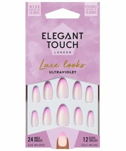 Elegant Touch Luxe Looks False Nails Stiletto Medium Length - Ultraviolet