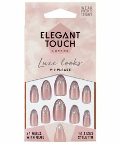 Elegant Touch Luxe Looks False Nails Stiletto Medium Length - V-I-Please