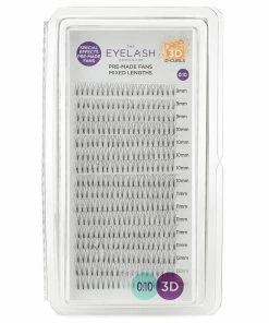 Best Sellers Eyelash Emporium 3D D Curls Pre-Made Fans 0.10 Mixed Lengths (9mm, 10mm, 11mm, 12mm)
