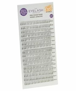 Best Sellers Eyelash Emporium 3D D Curls Pre-Made Fans 0.10 Mixed Lengths (9mm, 10mm, 11mm, 12mm)