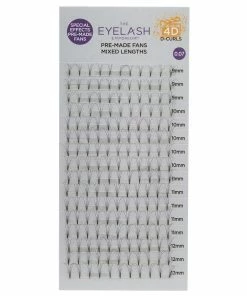 Best Sellers Eyelash Emporium 4D D Curls Pre-Made Fans 0.07 Mixed Lengths (9mm, 10mm, 11mm, 12mm)