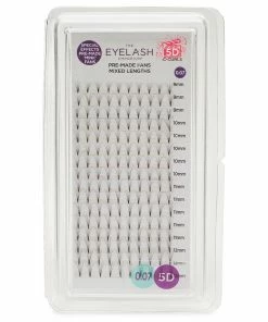 Eyelash Emporium 5D C Curls Pre-Made Fans 0.07 Mixed Lengths (9mm, 10mm, 11mm, 12mm) Best Sellers
