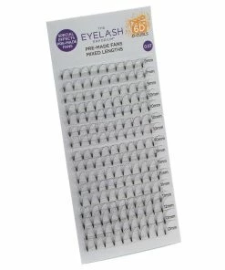 Eyelash Emporium 6D D Curls Pre-Made Fans 0.07 Mixed Lengths (9mm, 10mm, 11mm, 12mm) Best Sellers