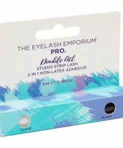 New Arrivals Eyelash Emporium Double Act Studio Strip Lash 2in1 Non-Latex Adhesive (5ml)