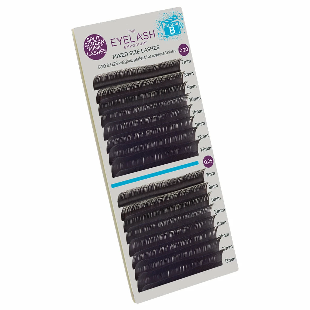 Eyelash Emporium Mink Effect B Curls 0.20 & 0.25 Mixed Lengths (7mm-13mm) Best Sellers 4 Eyelash Emporium Mink Effect B Curls 0.20 & 0.25 Mixed Lengths (7mm-13mm) Best Sellers