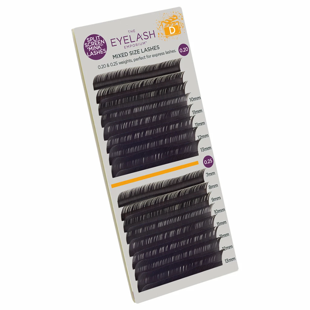 Best Sellers Eyelash Emporium Mink Effect D Curls 0.20 & 0.25 Mixed Lengths (7mm-13mm) 4 Best Sellers Eyelash Emporium Mink Effect D Curls 0.20 & 0.25 Mixed Lengths (7mm-13mm)