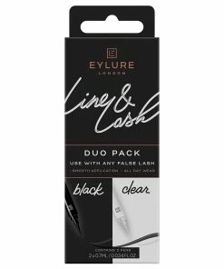 Eylure Line And Lash Duo Pack - Black And Clear (2x 0.7ml)