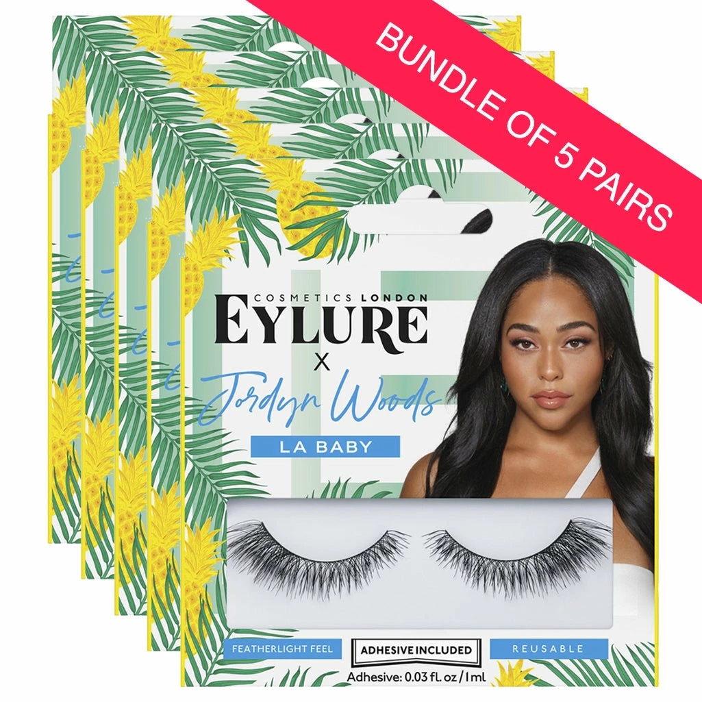 Eylure X Jordyn Woods False Lashes - LA Baby (BUNDLE OF 5 PAIRS) 3 Eylure X Jordyn Woods False Lashes - LA Baby (BUNDLE OF 5 PAIRS)