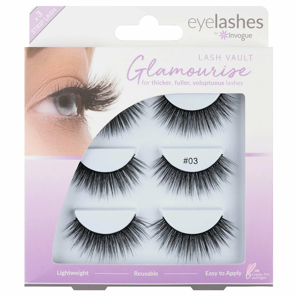 Invogue Eyelashes Glamourise Lash Vault #03 3 Invogue Eyelashes Glamourise Lash Vault #03