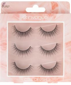 Invogue False Eyelashes Girl Crush Multipack (3 Pairs)