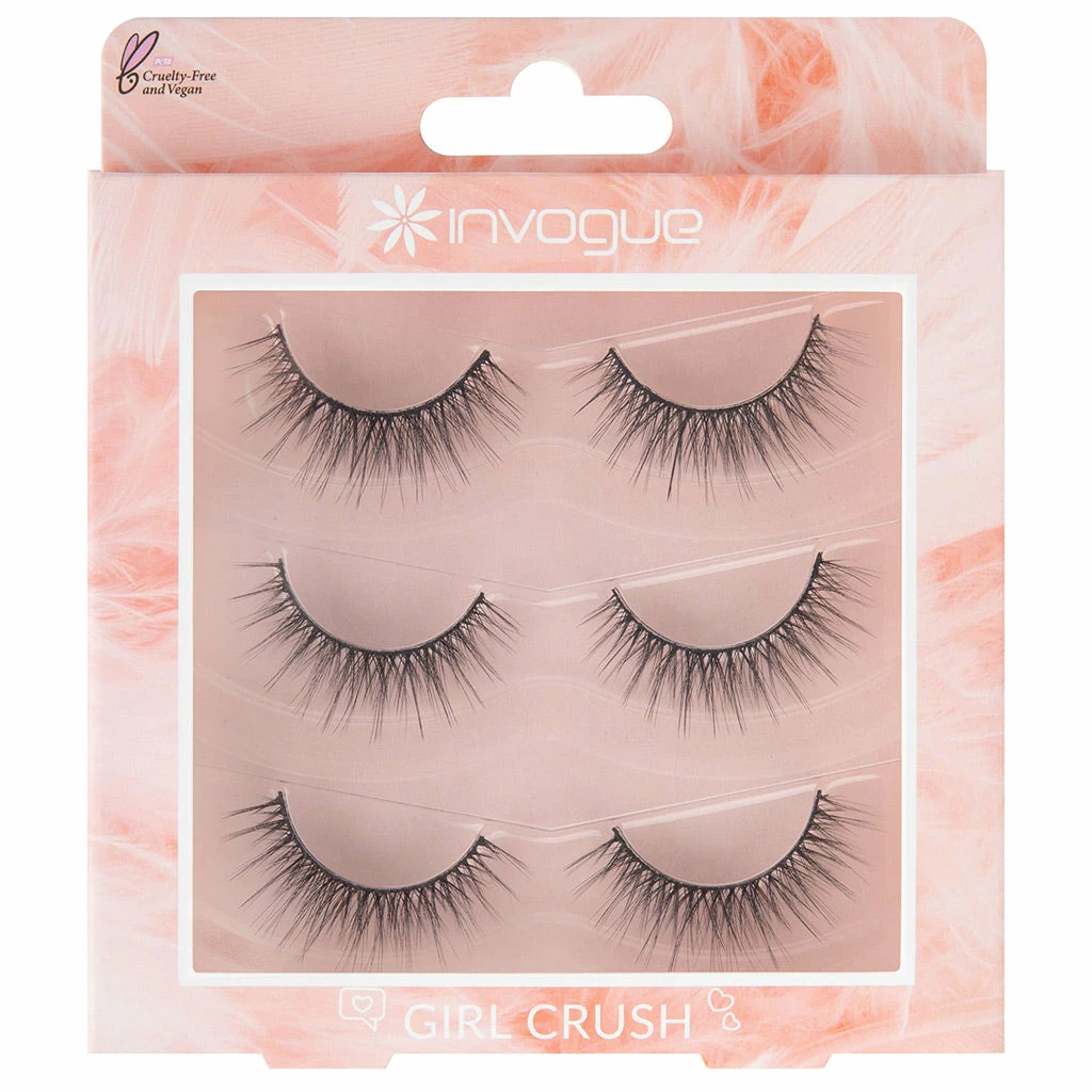 Invogue False Eyelashes Girl Crush Multipack (3 Pairs) 3 Invogue False Eyelashes Girl Crush Multipack (3 Pairs)